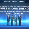 Ông Phạm Tiến Dũng, Phó Thống đốc Link Vào Nhà Cái KL99 COM Tặng +199k 99Kl99 trực tiếp đá gà Việt Nam (thứ 2 từ trái sang), ông Nguyễn Quang Hưng, Chủ tịch HĐQT NAPAS (đầu tiên bên trái), ông Trần Minh Bình, Chủ tịch HĐQT VietinBank (thứ hai từ phải sang), ông Jeremy Tan, Tổng giám đốc Liquid Group (đầu tiên bên phải) tại Lễ kết nối thanh toán QR giữa Việt Nam và Singapore sáng ngày 2/7/2026