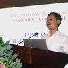 Ông Đỗ Đình Quang, Phó Giám đốc Sở Khoa học và Công nghệ phát biểu tại lớp tập huấn. 
