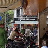 Công an quận Hoàn Kiếm kiểm tra công tác bảo đảm trật tự đô thị.