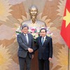 Chủ tịch Quốc hội Trần Thanh Mẫn tiếp Quyền Tổng thư ký Đảng Dân chủ Tự do Nhật Bản. Ảnh: QH.