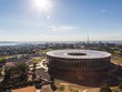 Mái vòm treo hình tròn của sân vận động mới Estádio Nacional thể hiện cột mốc kiến trúc của thủ đô Brasilia