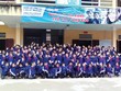 Học sinh Trường Phổ thông Dân tộc Bán trú THCS Lũng Cú mặc áo ấm do DHG trao tặng