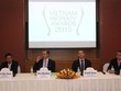 Các thành viên trong hội đồng ban giám khảo của giải thưởng Web Tổng Nhà Cái 99Kl99 Giải Trí Bậc Nhất Việt Nam tại cuộc họp báo (Ảnh: Zing) 