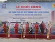 Lãnh đạo UBND tỉnh Hà Nam thực hiện nghi lễ khởi công xây dựng cầu Liêm Chính