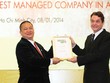 HSG được Euromoney trao tặng giải thưởng “Công ty được quản lý tốt nhất châu Á năm 2014” trong lĩnh vực kim loại và khai khoáng
