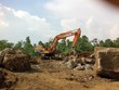Xe tải, máy xúc vẫn ngày đêm khai thác đá trái phép tại núi đá Mồ Côi