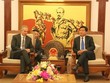 Bộ trưởng Đinh La Thăng làm việc với cựu Thủ tướng Anh Tony Blair