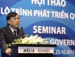 Chủ tịch UBCK Vũ Bằng phát biểu khai mạc Hội thảo Xây dựng lộ trình phát triển quản trị công ty