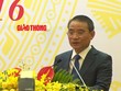 Tân Bộ trưởng GTVT Trương Quang Nghĩa phát biểu sau khi nhận bàn giao công việc tại Hội nghị giao ban quý I và triển khai nhiệm vụ quý II/2016 của Bộ GTVT