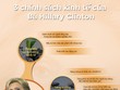 [infoGraphics] 3 chính sách Kl992 cổng game cá cược của Hillary Clinton