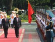 Tổng Bí thư Nguyễn Phú Trọng và Tổng Bí thư, Chủ tịch nước Lào Bounnhang Vorachith trong chuyến thăm Việt Nam của ông Bounnhang Vorachith tháng 4/2016