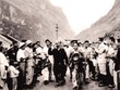 Bác Hồ thăm Nhà máy Thiếc Tĩnh Túc ở Cao Bằng năm 1958. Ảnh: TTXVN