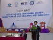 Ông Vũ Tiến Lộc, Chủ tịch Phòng Thương mại và Công nghiệp Việt Nam VCCI phát biểu - Ảnh: Chí Cường