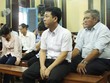 Các bị cáo tại tòa hôm nay. Ảnh: Hải Duyên.