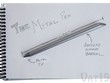 Bút kim loại viết không cần mực