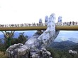 Một góc Cầu Vàng trên đỉnh núi Bà Nà. Ảnh: Nguyễn Đông.
