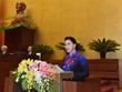 Chủ tịch Quốc hội Nguyễn Thị Kim Ngân phát biểu khai mạc kỳ họp thứ 6 Quốc hội khóa XIV (Ảnh: Chinhphu.vn)