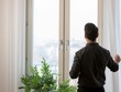 Rèm cửa tự động lọc không khí 