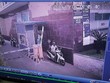 Tên trộm xe SH thản nhiên ra cổng nhưng bảo vệ không hề hay biết. Ảnh: người dân cung cấp