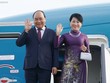 Thủ tướng Nguyễn Xuân Phúc và Phu nhân tới thành phố Saint Petersburg - Liên bang Nga (ảnh: VGP)
