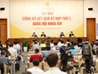 Tổng Thư ký Quốc hội - Chủ nhiệm Văn phòng Quốc hội Nguyễn Hạnh Phúc chủ trì họp báo công bố kết quả Kỳ họp thứ 7 Quốc hội Khoá XIV