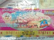 Tờ vé số đã bị Trần Văn Thương cạo, xóa, thay số để thành số trúng thưởng. Ảnh: Báo Đồng Nai.