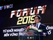 Ông Vũ Tiến Lộc chia sẻ tại Diễn đàn “Từ khởi nghiệp tới thành công bền vững trong thời Kl992 cổng game cá cược số” (Ảnh: Lê Toàn).