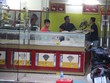 Hiện trường vụ cướp tiệm vàng tại H.Hóc Môn. Ảnh: Trần Tiến