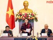 Chủ tịch Quốc hội Nguyễn Thị Kim Ngân phát biểu bế mạc Phiên họp thứ 42 Ủy ban Thường vụ Quốc hội. Ảnh: Trọng Đức - TTXVN