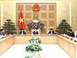 Phó Thủ tướng Vũ Đức Đam chủ trì cuộc họp. Ảnh: Văn Điệp - TTXVN