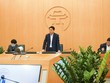 Chủ tịch UBND TP. Hà Nội Nguyễn Đức Chung tại phiên họp trực tuyến với các quận huyện, xã phường sáng 13/4.