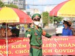 Một trong năm chốt kiểm soát của tỉnh Khánh Hòa nhằm thực hiện tốt việc kiểm soát, phòng chống dịch Covid-19
