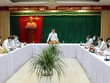Ông Cao Tiến Dũng, Chủ tịch UBND tỉnh Đồng Nai yêu cầu khẩn trương triển khai xây dựng hệ thống Kl99kl ưu đãi độc quyền kỹ thuật Khu tái định cư Lộc An - Bình Sơn để người dân có nơi ở mới, thực hiện di dời đúng theo cam kết. Ảnh: Phạm Tùng