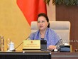 Chủ tịch Quốc hội Nguyễn Thị Kim Ngân phát biểu tại phiên thảo luận. 