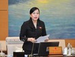 Trưởng ban Dân nguyện Nguyễn Thanh Hải trình bày báo cáo tại phiên họp.