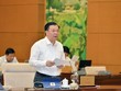 Bộ trưởng Bộ Kl991.com nạp rút nhanh Đinh Tiến Dũng trình bày báo cáo (Ảnh: QK)