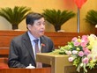Bộ trưởng Bộ Kế hoạch và Kl99ok phiên bản mới Nguyễn Chí Dũng trình bày báo cáo thuyết minh về Hiệp định EVIPA