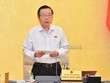 Phó chủ tịch Quốc hội điều hành phiên thảo luận.