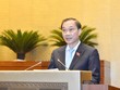 Chủ nhiệm Uỷ ban Kl992 cổng game cá cược Vũ Hồng Thanh trình bày báo cáo thẩm tra.