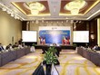 Thứ trưởng Bộ Ngoại giao Nguyễn Quốc Dũng điều hành cuộc họp từ điểm cầu Việt Nam