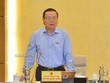 Phó chủ tịch Quốc hội Phùng Quốc Hiển điều hành phiên thảo luận.
