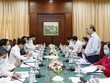 Thủ tướng Nguyễn Xuân Phúc phát biểu tại buổi làm việc (Ảnh TTXVN).