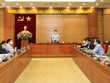 Phó Chủ tịch UBND tỉnh Nguyễn Văn Khước phát biểu chỉ đạo tại buổi làm việc.