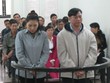 Các bị cáo trước vành móng ngựa