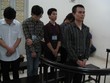 Các bị cáo tại tòa