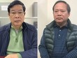 Ông Nguyễn Bắc Son (trái) và ông Trương Minh Tuấn tại cơ quan điều tra khi bị bắt vào tháng 2. Ảnh: Bộ Công an