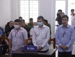 Các bị cáo tại phiên tòa