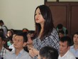Bà Trần Ngọc Bích, con gái của Chủ tịch Tân Hiệp Phát Trần Quý Thanh tại Tòa 