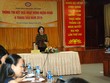 Phó thống đốc NHNN Nguyễn Thị Hồng phát biểu tại buổi gặp mặt báo chí