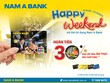 Chủ thẻ tín dụng Nam A Bank được hoàn tiền lên đến 30%